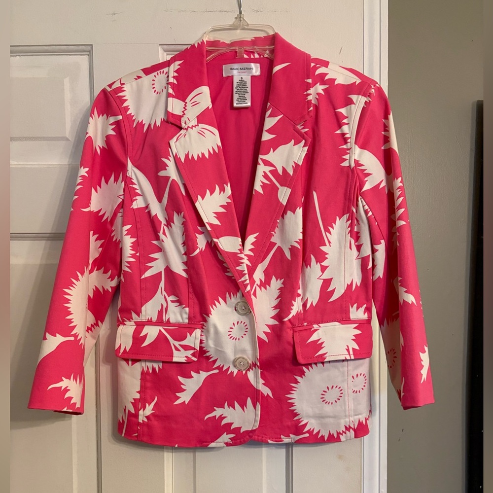Floral Pink Women's Blazer